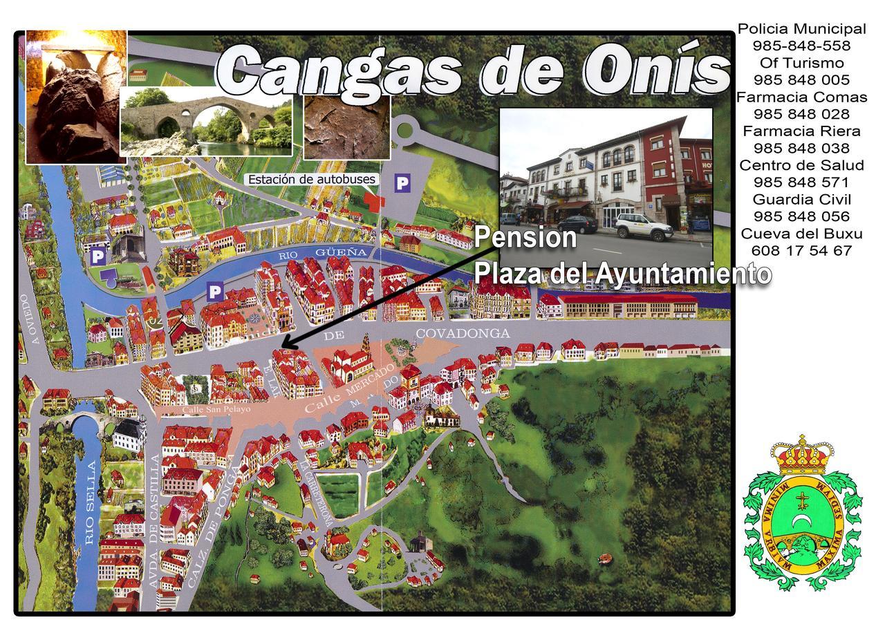 Pensión Plaza del Ayuntamiento Onís Exterior foto